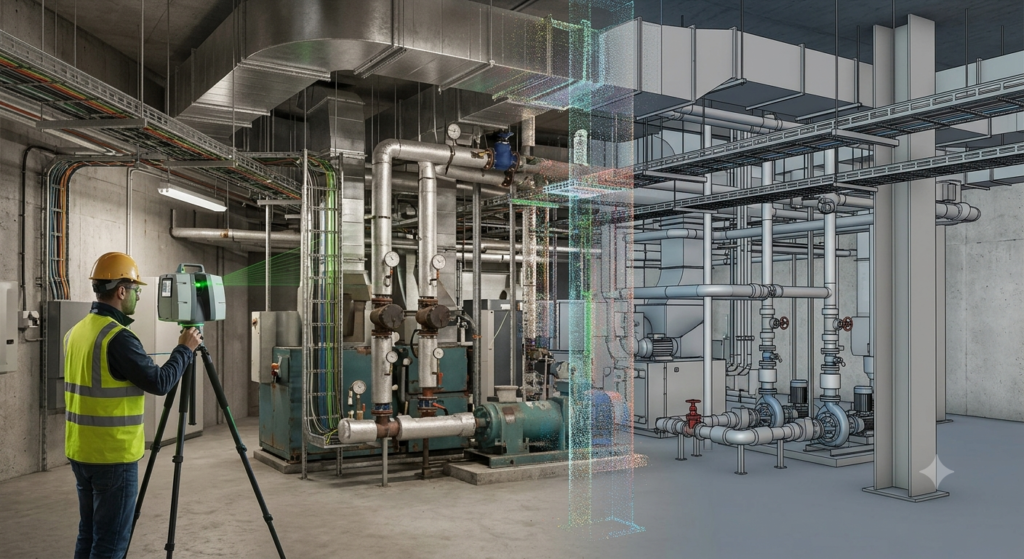 SCAN TO bim for MEP